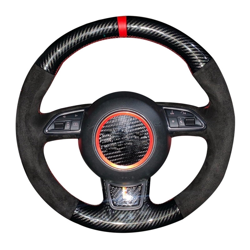 Car Steering Wheel Cover Anti Slip Breathable - Anti-Slip Suede Car Steering Wheel Braid