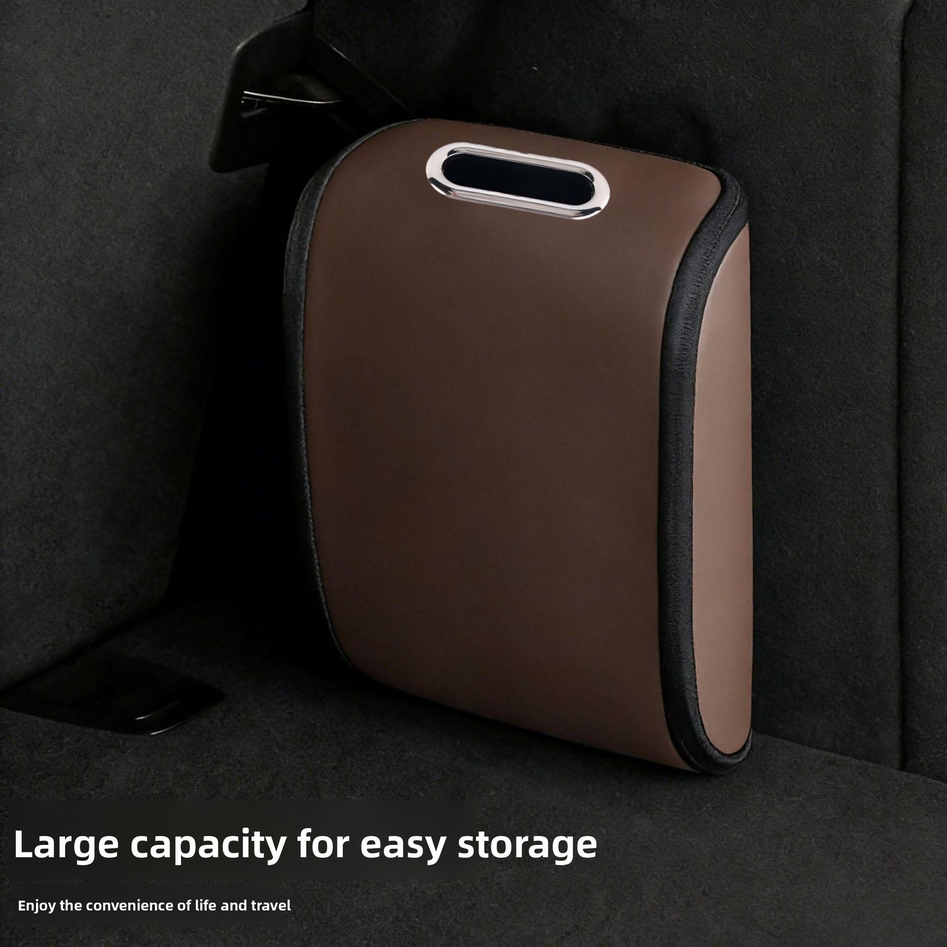Car Trunk Storage Bag PU Leath - Car Trunk Organizer Foldable Storage Box 评论和价格
