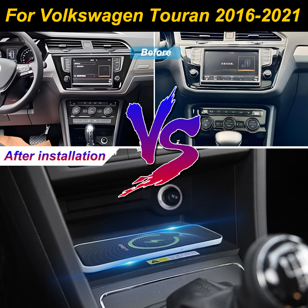 2 Din for Volkswagen Touran 20 - Wireless Car Charger Mount Fast Charging 评论和价格
