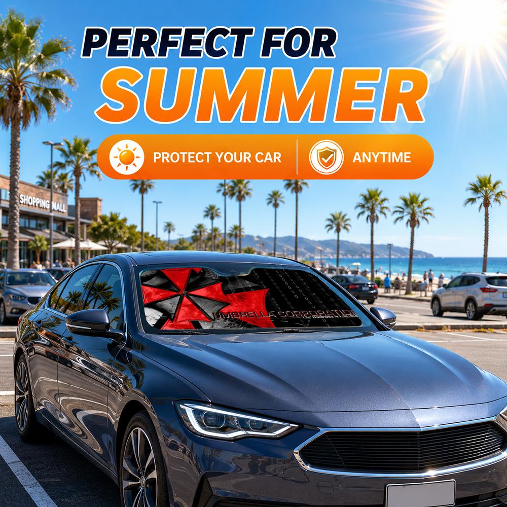 Horror Movie Umbrella Sun Viso - Car Sunshade Windshield Umbrella Foldable 评论和价格