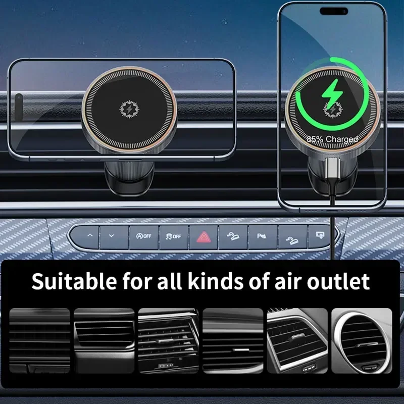 15W TEC Magnetic Wireless Car  - Magnetic Phone Holder For Car Vent 评论和价格